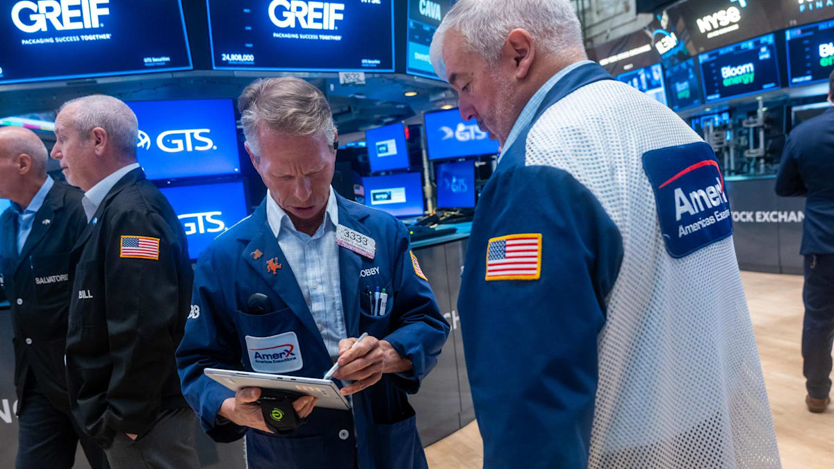 Oil down, but stocks lower as bond yields rise