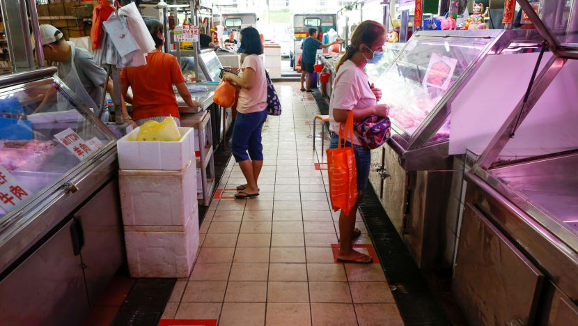 Queue markings at markets part of new COVID-19 safe distancing measures: NEA