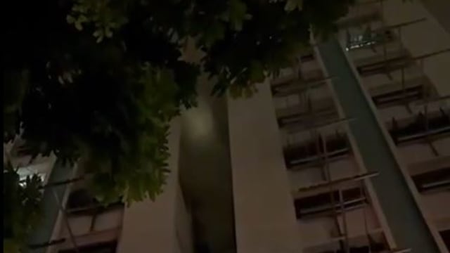 勿洛北组屋失火  约100人被疏散