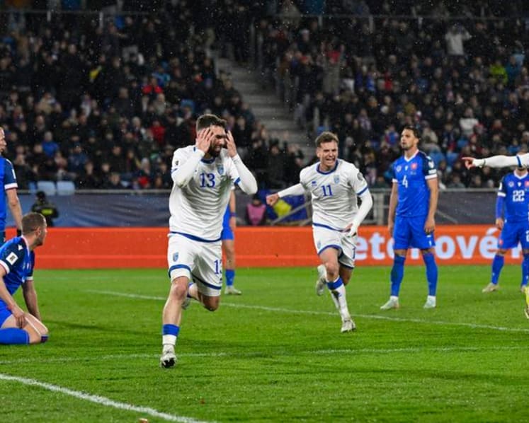 Kosovo stun Slovakia to book playoff final at home to Turkey