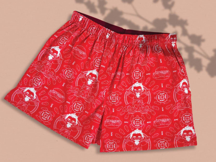 KFC Singapore launching limited-edition printed shorts for Chinese New Year