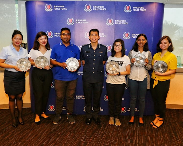 Eight honoured by police for public-spirited acts