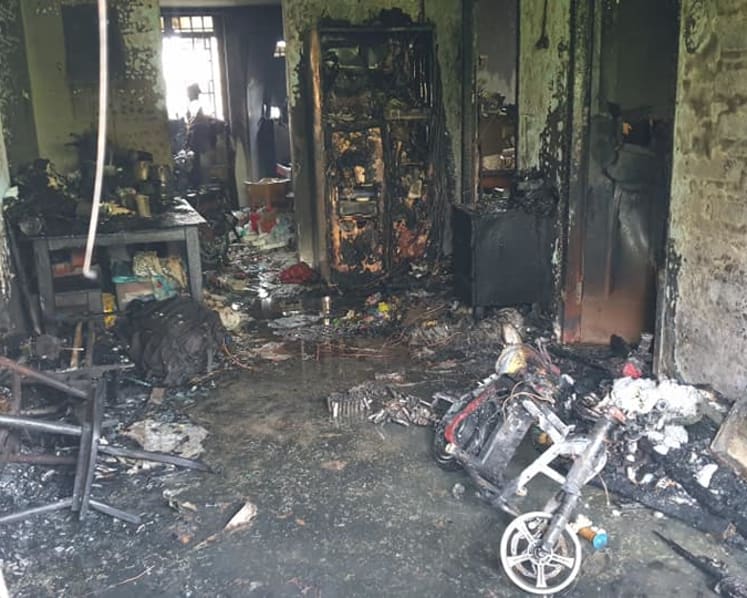 Three people found unconscious in room after fire at New Upper Changi Road flat