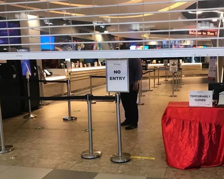 NEX cinema ventilation duct collapse due to accumulated water, overloaded brackets: BCA