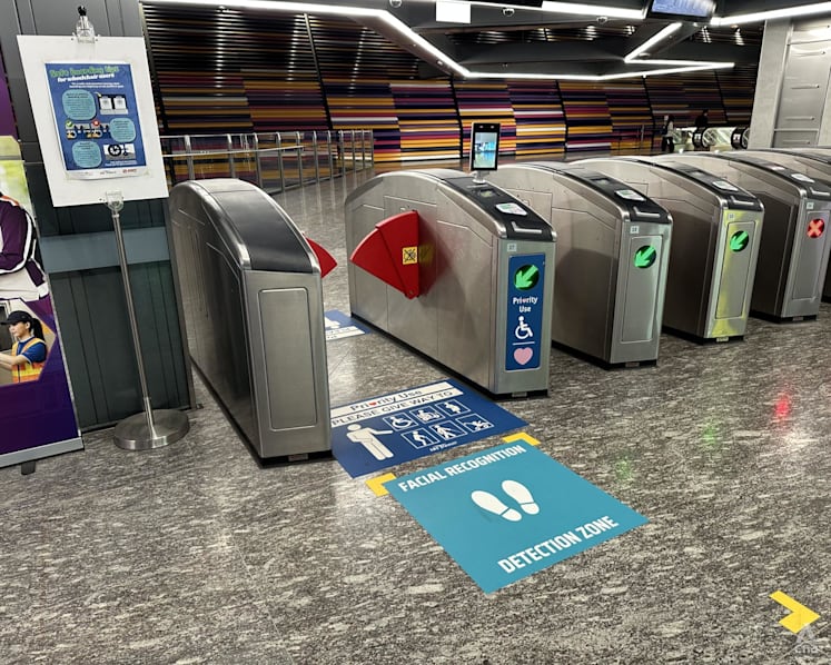 Facial recognition gantries being tested at Punggol Coast MRT station, no plans to expand trial for now: LTA