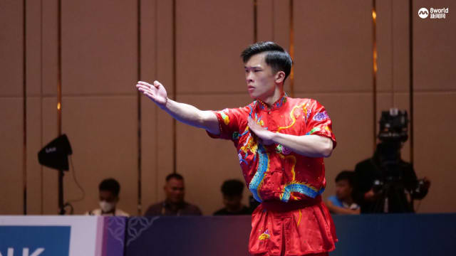 我国武术名将林思韦获东运男子长拳银牌