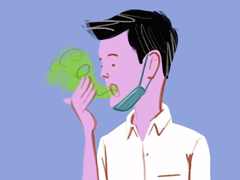 Do you have ‘mask breath’? How to fix it or find out if it’s something more serious Do you have ‘mask breath’? How to fix it or find out if it’s something more serious