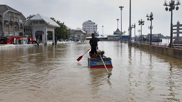 泰国中部七府未来几天内 或现涨潮引发的淹水