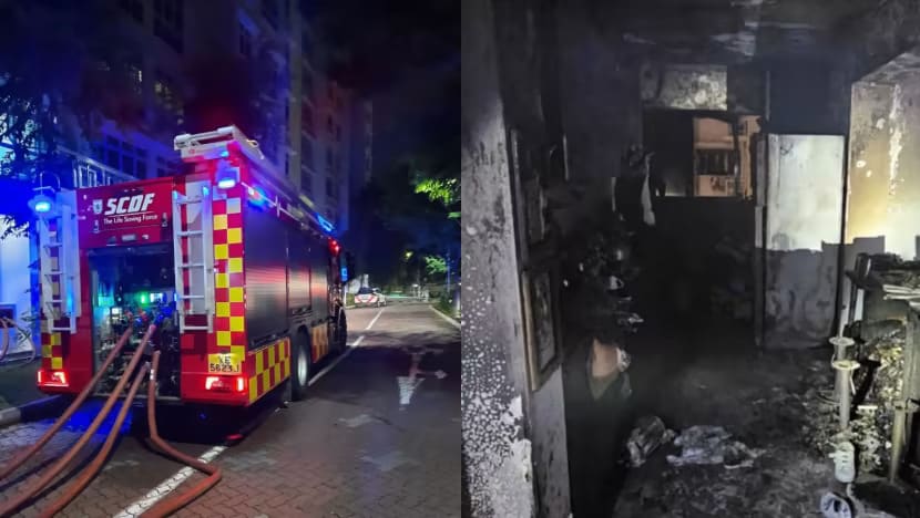 5 people, including 3 children, taken to hospital after Sengkang flat fire