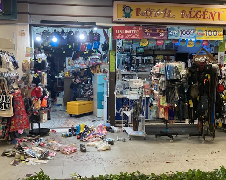 61-year-old man arrested after slashing at Pasir Ris mall; 3 others in hospital
