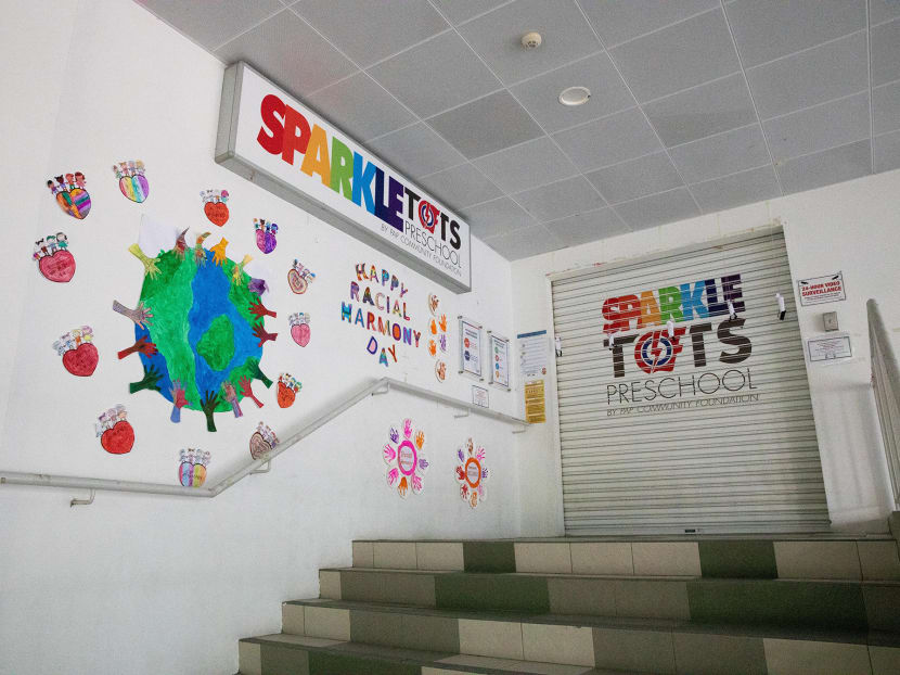 PCF Sparkletots preschool centre at Block 801 Keat Hong Close in Chua Chu Kang on July 15, 2021.