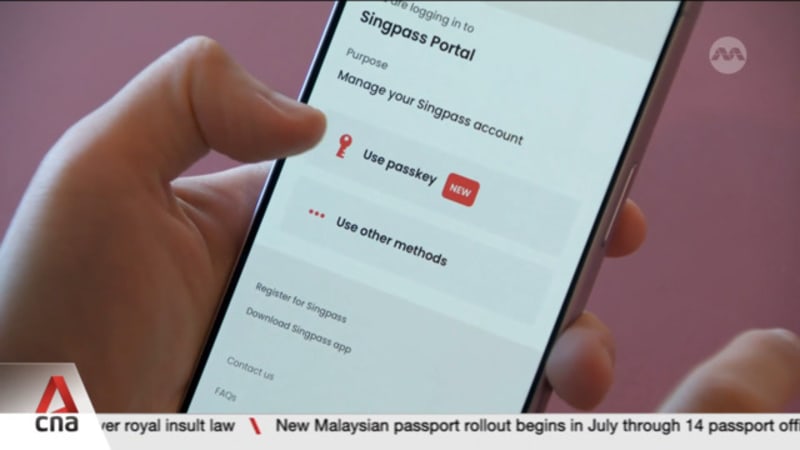 Singpass to roll out passkey logins from Jul 1