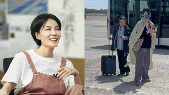 和谢霆锋机场牵手又被拍　王菲小腹隆起引热议