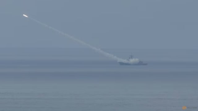 台军在屏东进行年度重大军演 试射多枚防空导弹