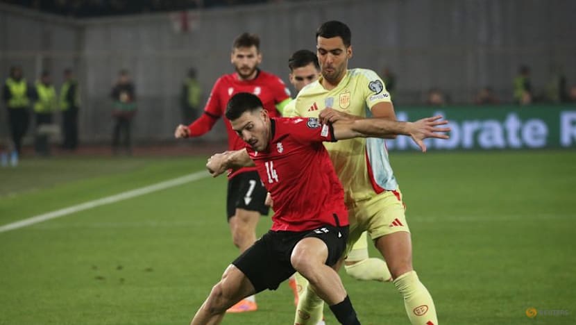 Oyarzabal nets double as Spain beat Georgia to all but seal World Cup spot