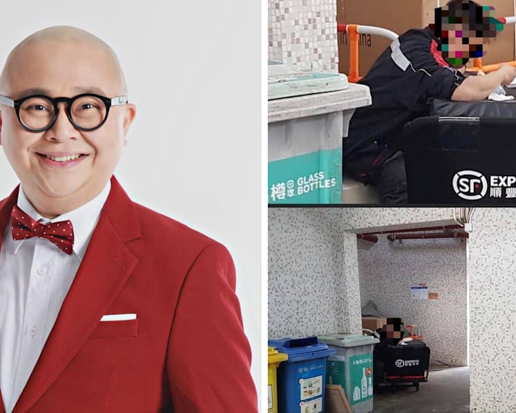 No One Wants To Eat Next To A Trash Bin: TVB Host Bob Lam Speaks Up For Delivery Driver Who Was Shamed For Eating In Public Space
