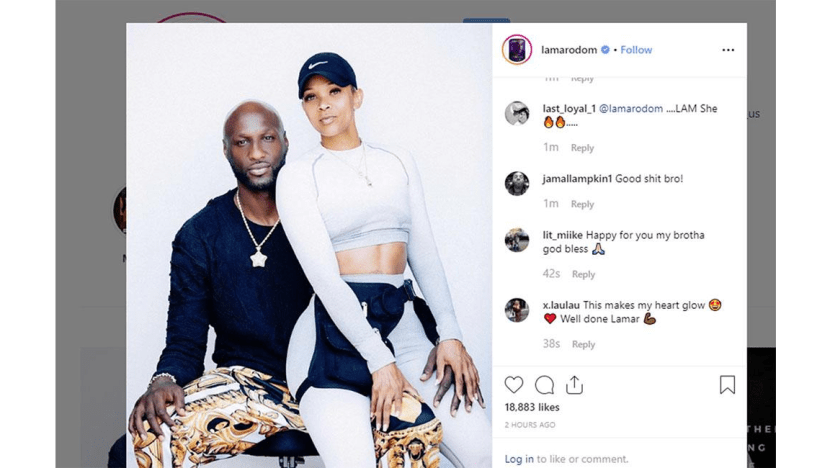 Lamar makes it Instagram official with girlfriend