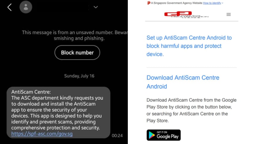 Police warn of fake SMS directing Android users to download 'anti-scam' app