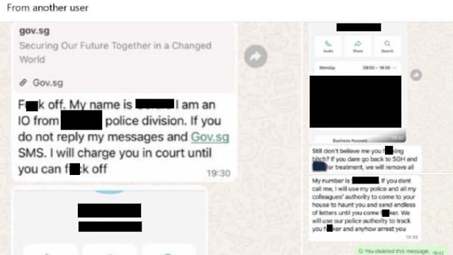 “不回简讯就告你上庭！” 女子假冒警察和辱骂警员被捕