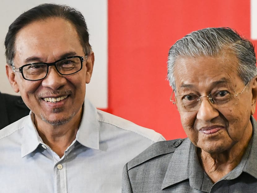 Dr Mahathir Mohamad (right) and Mr Anwar Ibrahim are locked in a power struggle in the latest round of political upheaval to sweep Malaysia.