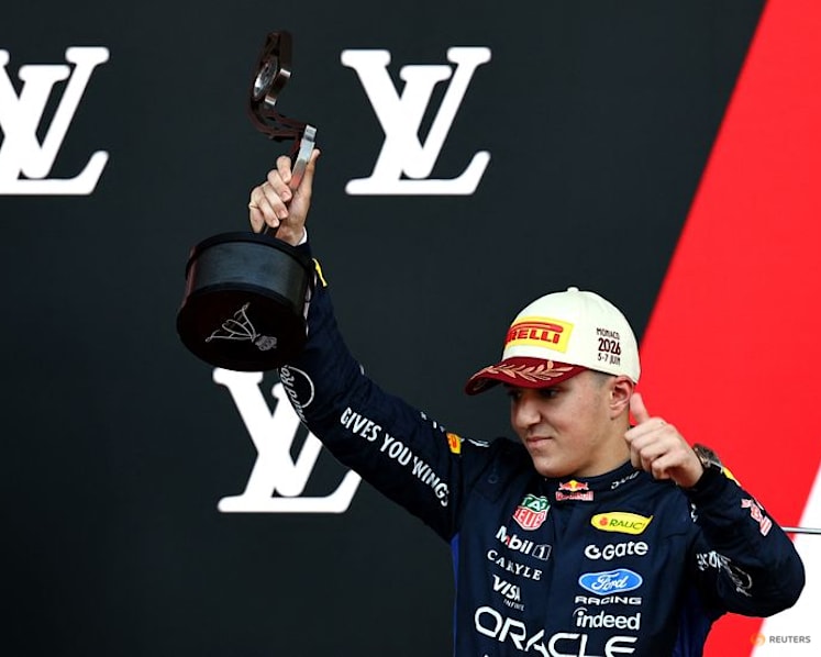 Hadjar ends 'longest race' with hard-fought podium