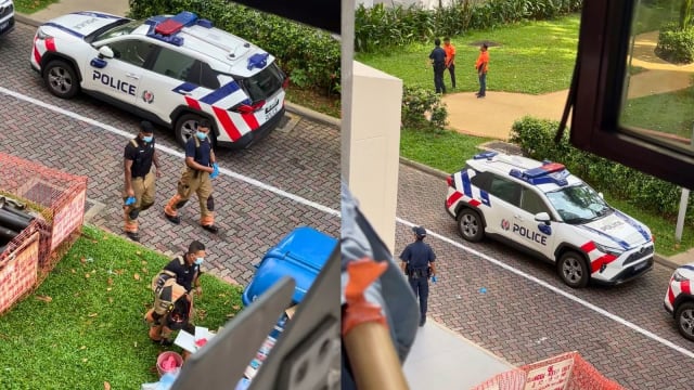 倒卧武吉班让组屋楼下 女郎坠楼送院后身亡