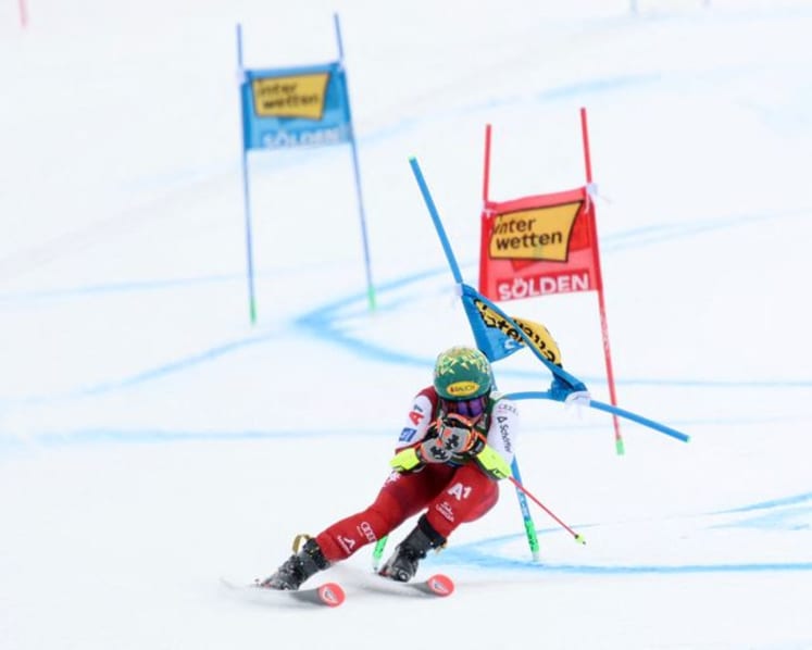 Alpine skiing-Austrian Scheib wins season-opener in Soelden