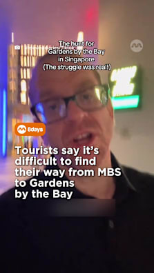 How did they miss all the signs? #8dayssg #8dayssgtrending #marinabaysands #gardensbythebay #tourists 