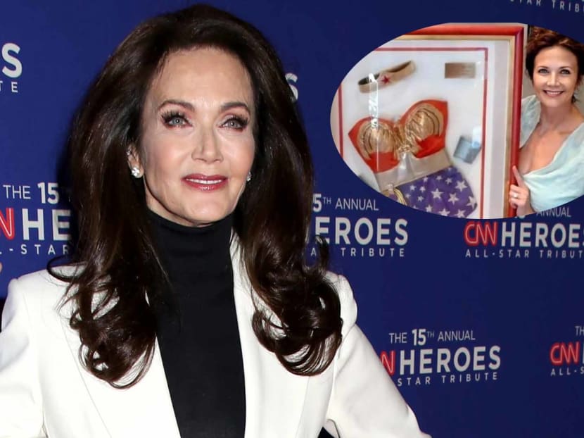 Lynda Carter Framed Her Wonder Woman Costume: “Break Glass In Case Of Emergency” 