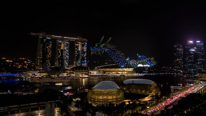 Marina Bay Sands reschedules dragon drone show, changes start timing; safety concerns raised at earlier show Marina Bay Sands reschedules dragon drone show, changes start timing; safety concerns raised at earlier show