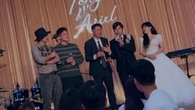 5566合体不再缺王少伟！孙协志婚宴上脱口“惨了” 全场笑翻