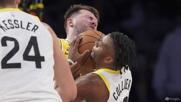 Doncic off the mark as Lakers rout Jazz - CNA