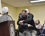 Man arrested after spraying unknown substance on US lawmaker Ilhan Omar at Minneapolis town hall