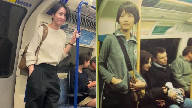 梁咏琪重游《胆小鬼》拍摄地　26年前后对比照曝光！