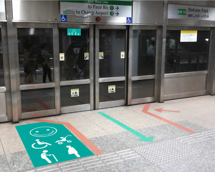 Priority queues for seniors, mums-to-be at MRT stations