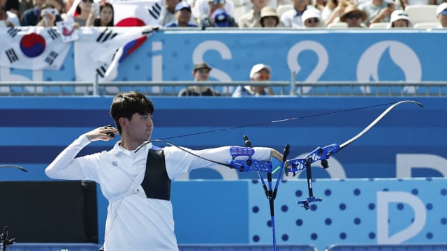 射箭男子团体赛 韩国队连续三届夺金牌