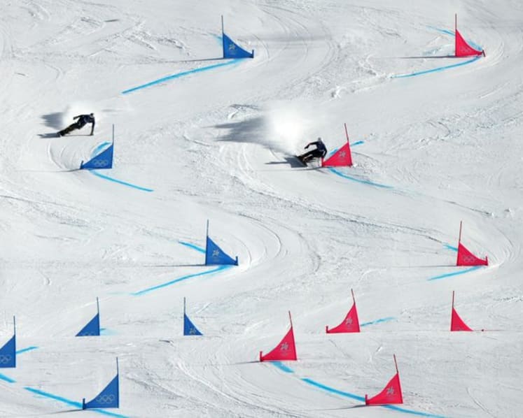 Snowboard-Austria's Karl retains Olympic title in parallel giant slalom