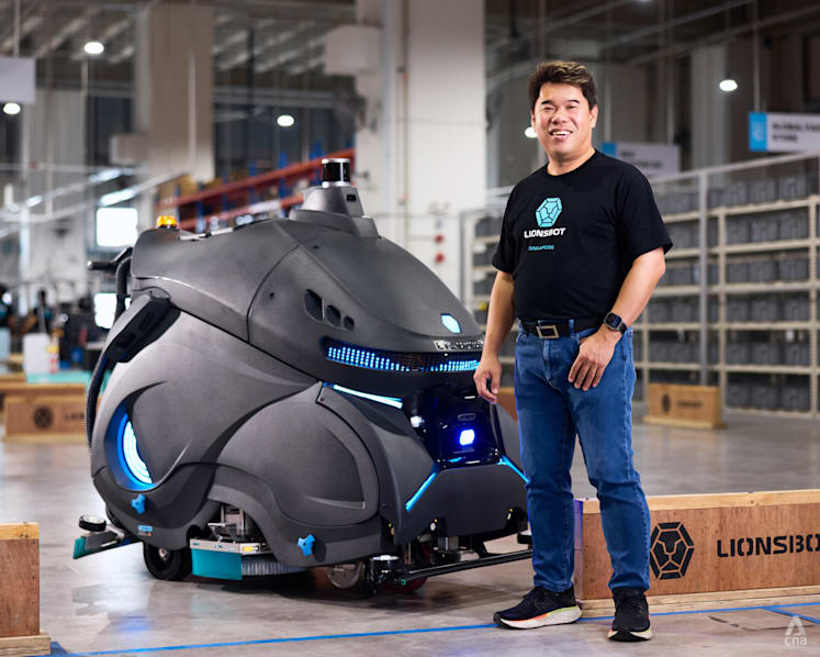 This co-founder of Singapore robotics company Lionsbot once sold cleaning equipment from door to door