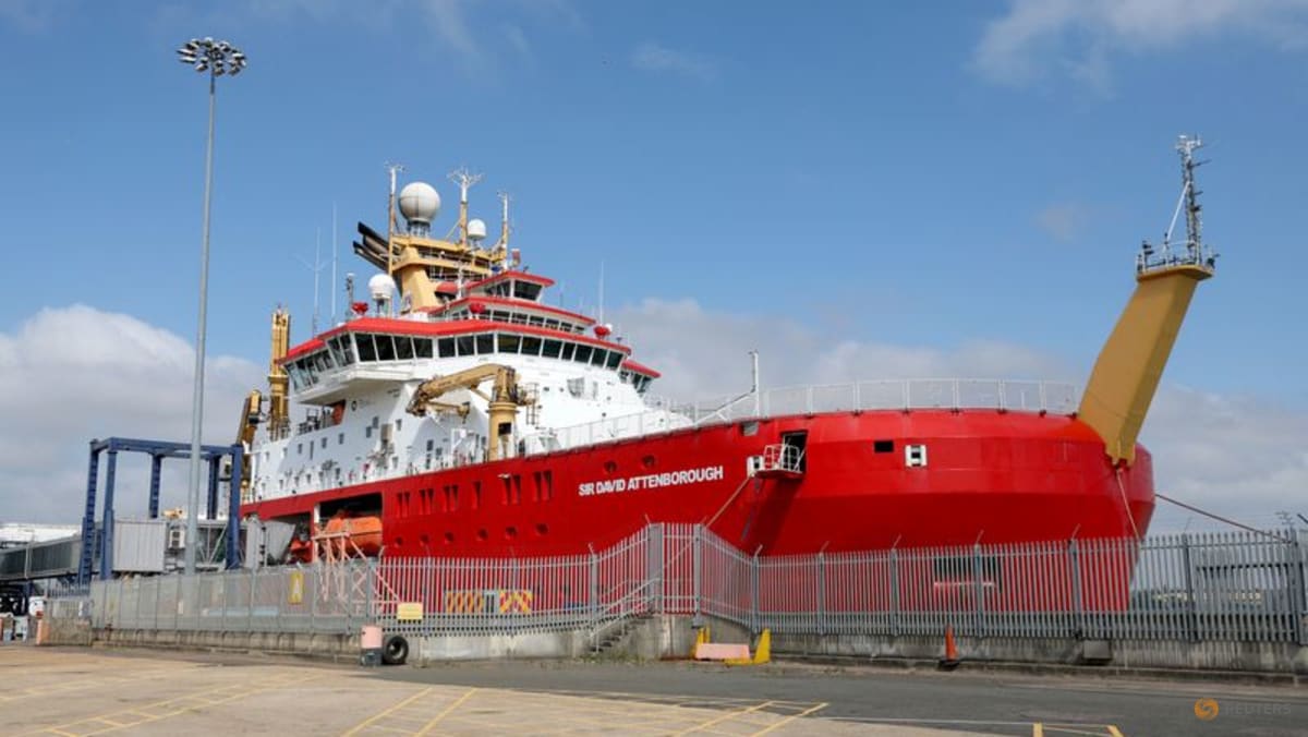 RRS Sir David Attenborough scientists depart to study Greenland ice melt
