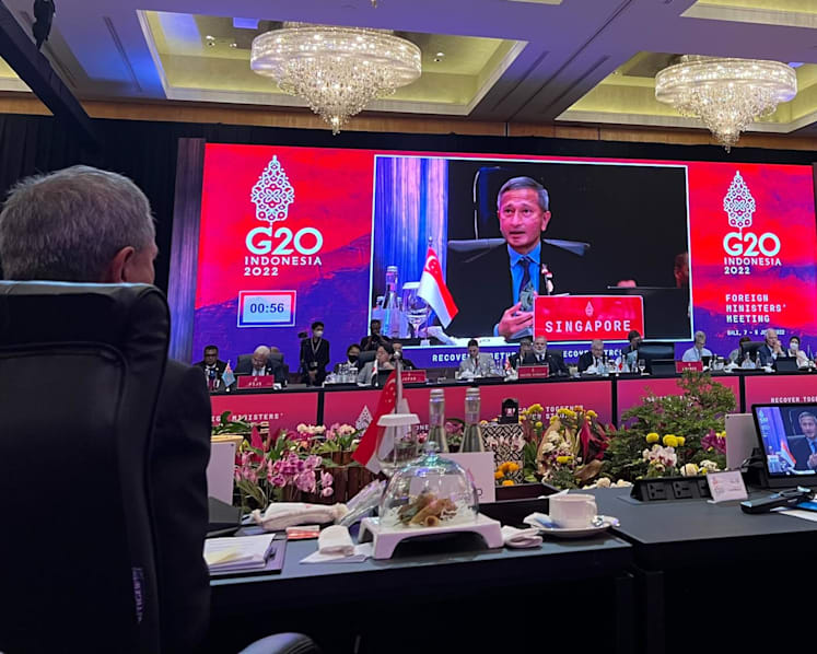Vivian Balakrishnan urges G20 countries to stop 'weaponising food'