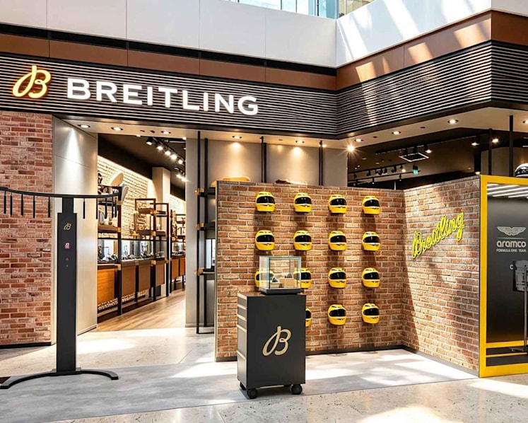 Breitling and Aston Martin Aramco Formula One bring F1 thrills to Singapore with Raffles City pop-up