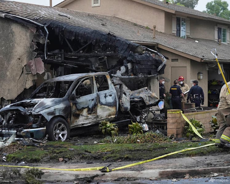 Multiple people on private plane that crashed into San Diego neighbourhood are dead, authorities say