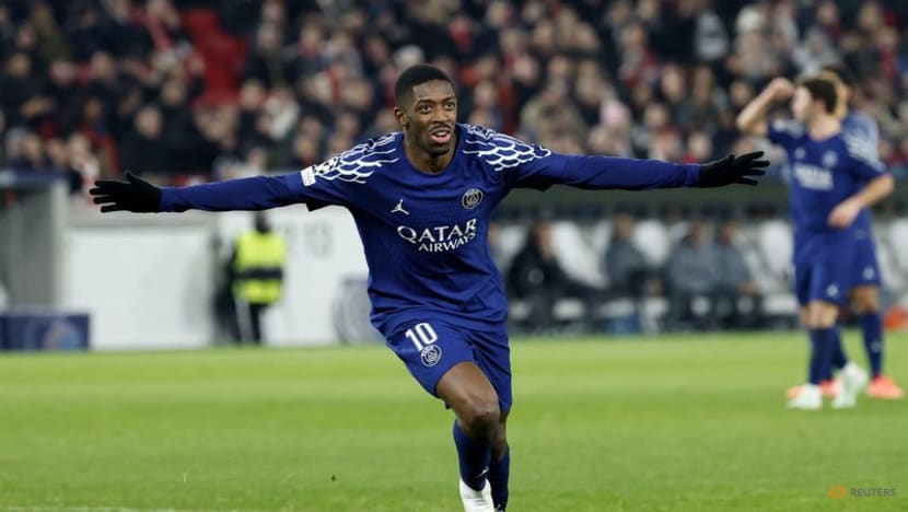 PSG take playoff spot with Dembele hat-trick, Stuttgart out