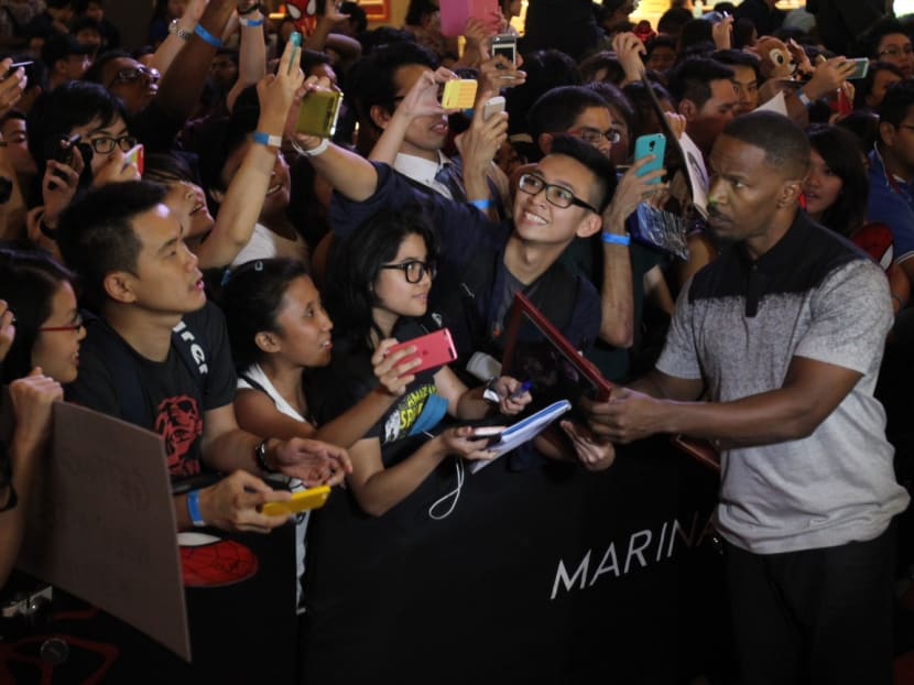 Cast, crew of The Amazing Spider-Man 2 wow fans at Marina Bay Sands