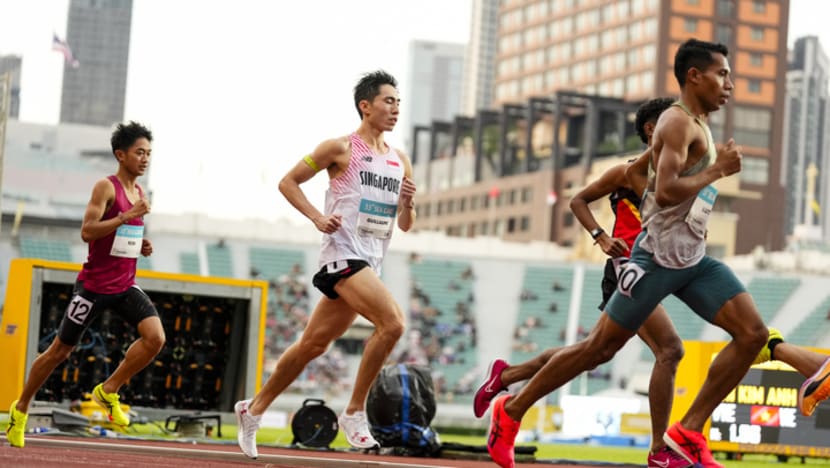 Singapore's Soh Rui Yong finishes seventh in the SEA Games 10,000m final
