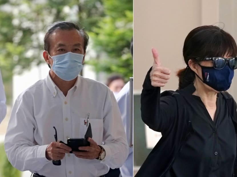 Teo Chu Ha (left) was sentenced to four years and two months’ jail, while his sister Judy Teo was sentenced to three years and five months’ jail. Teo Chu Ha (left) was sentenced to four years and two months’ jail, while his sister Judy Teo was sentenced to three years and five months’ jail.