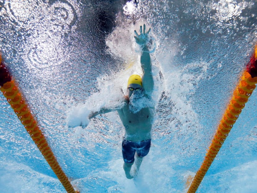 James Magnussen of Australia is seen underwater as he swims in the men's 100m Freestyle final during the 2014 Commonwealth Games in Glasgow, Scotland, July 27, 2014.