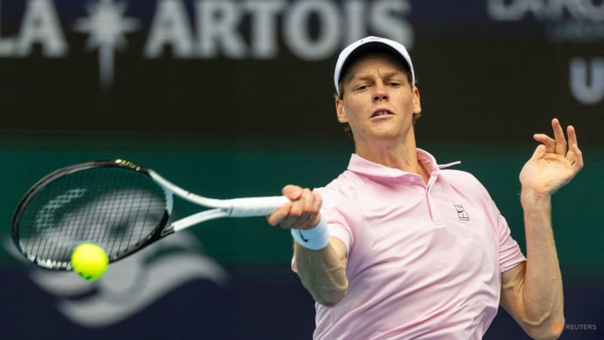 Sinner beats Lehecka in rain-hit Miami final to capture 'Sunshine Double'