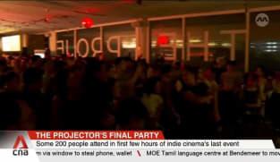 About 200 people attend in the first few hours of The Projector's final party