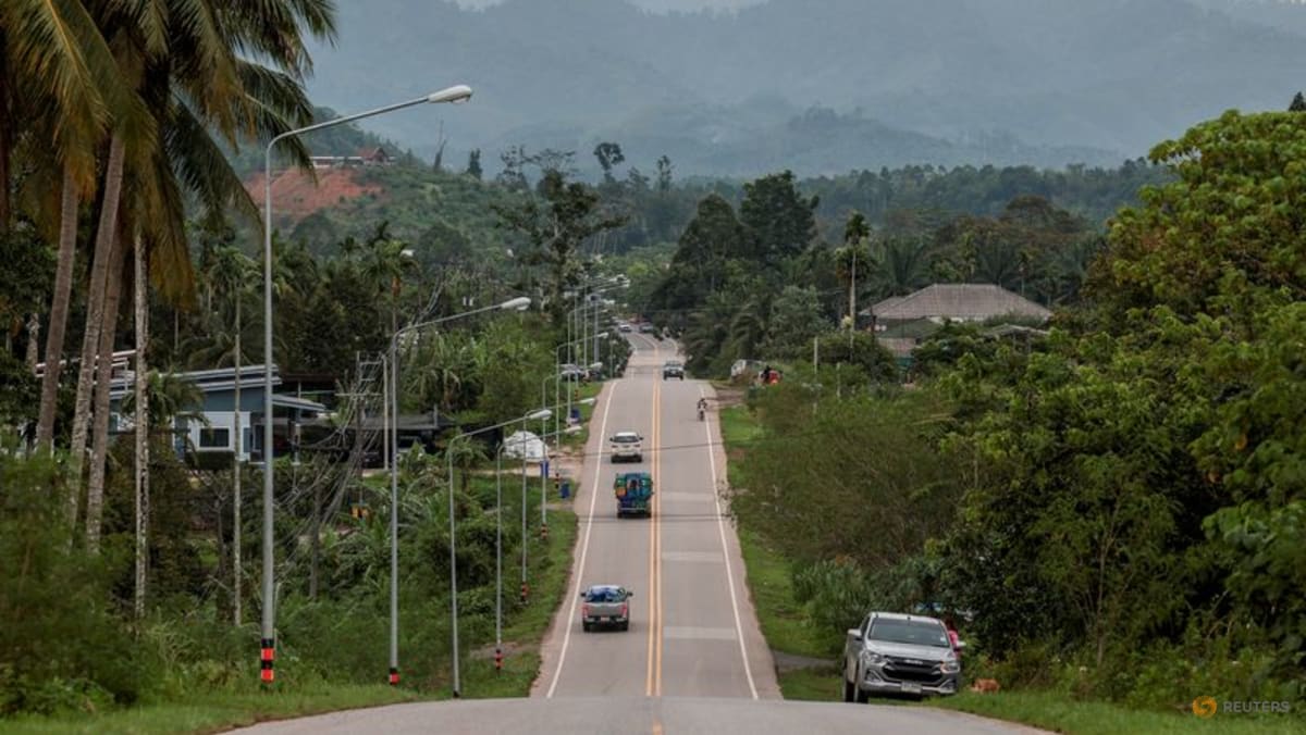 Tổng quan quận Phato ở tỉnh Chumphon, Thái Lan, nơi một phần dự án Southern Land Bridge của Thái Lan được đề xuất, ngày 20 tháng 5 năm 2026 (Ảnh: REUTERS/Chalinee Thirasupa)